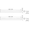Рейка ALCAPLAST из нержавеющей стали для пола с уклоном, двухсторонняя APZ905M/1000