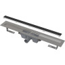 Водоотводящий желоб ALCAPLAST APZ15S-850 без порогов, с решеткой под кладку камня Marble, горизонтальный сток